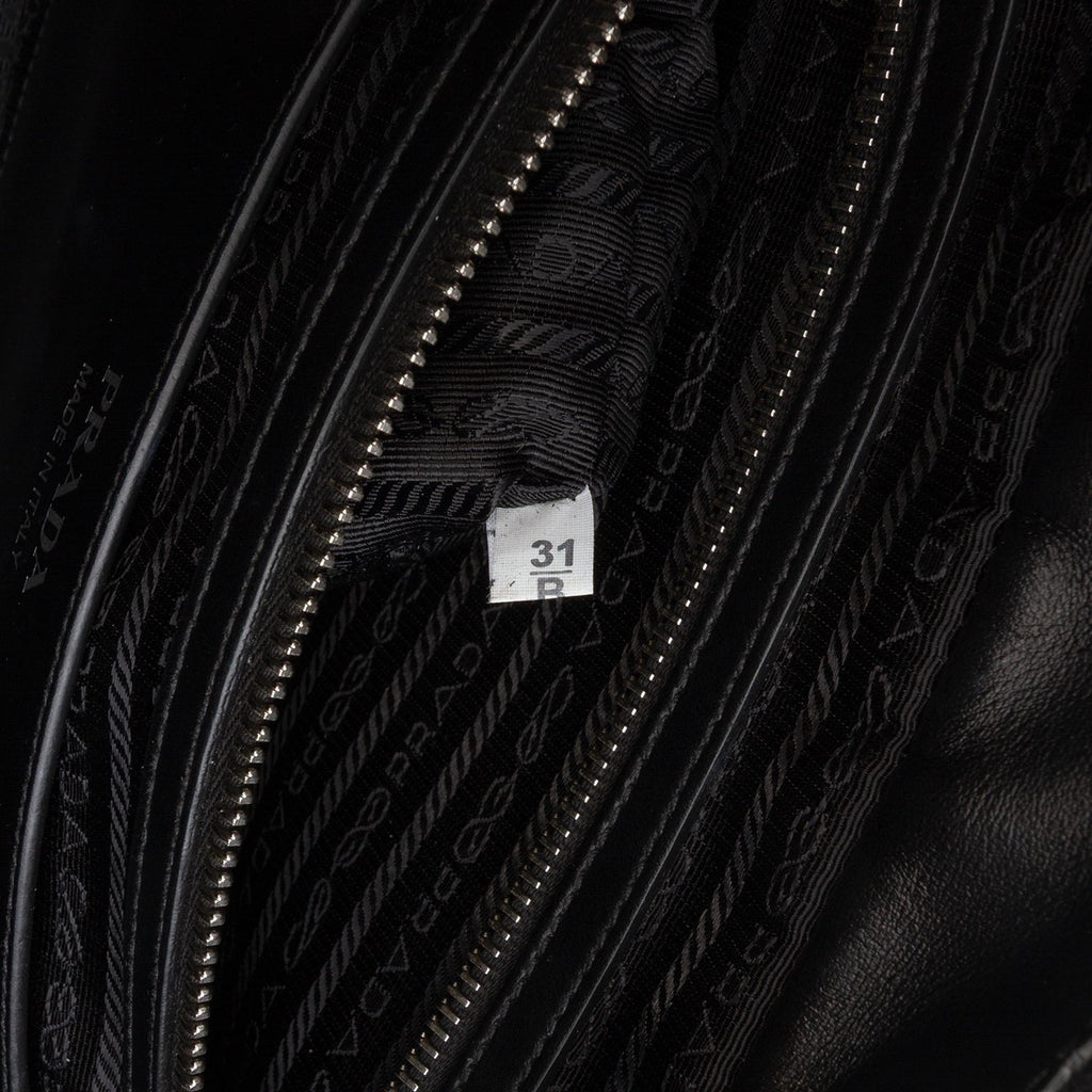 Prada City Calf Racing Satchel