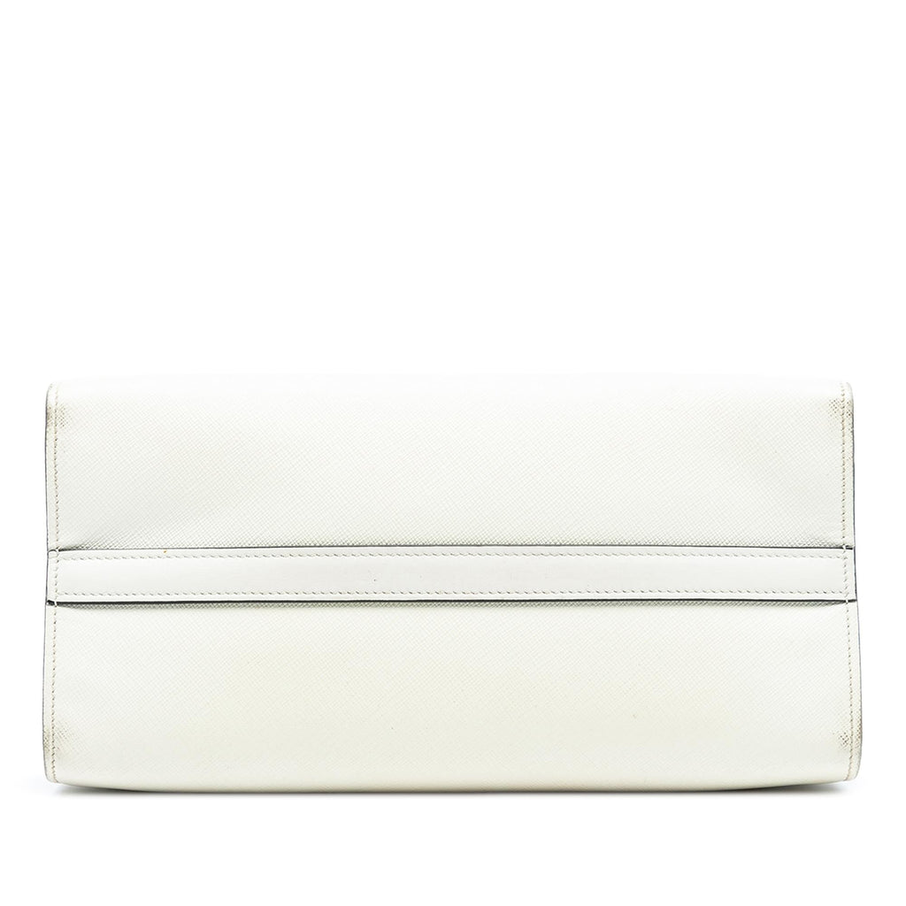 Prada City Calf Trimmed Saffiano Greche Paradigme Bag