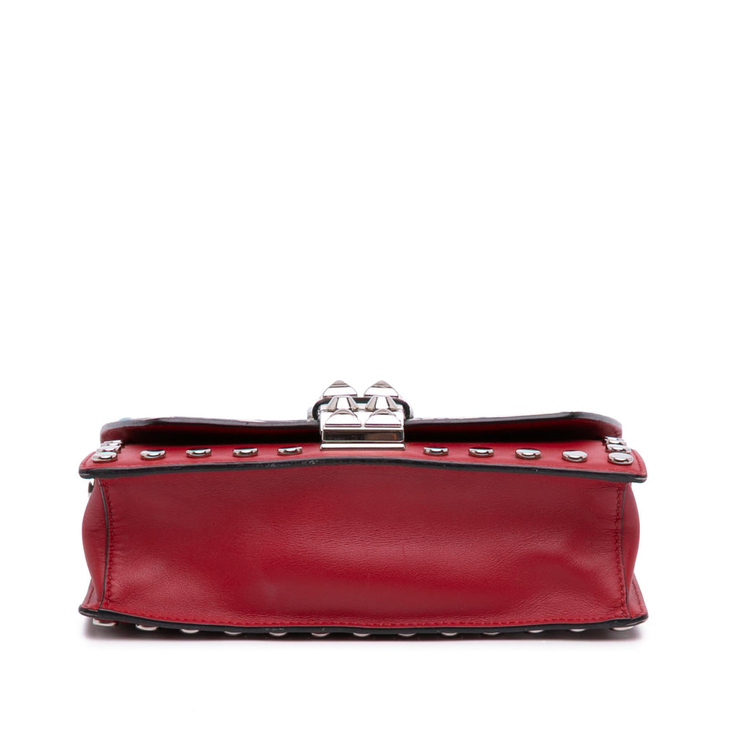 Prada City Calfskin Comic Print Studded Elektra Crossbody