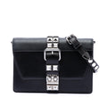 Prada City Calfskin and Saffiano Studded Elektra Crossbody