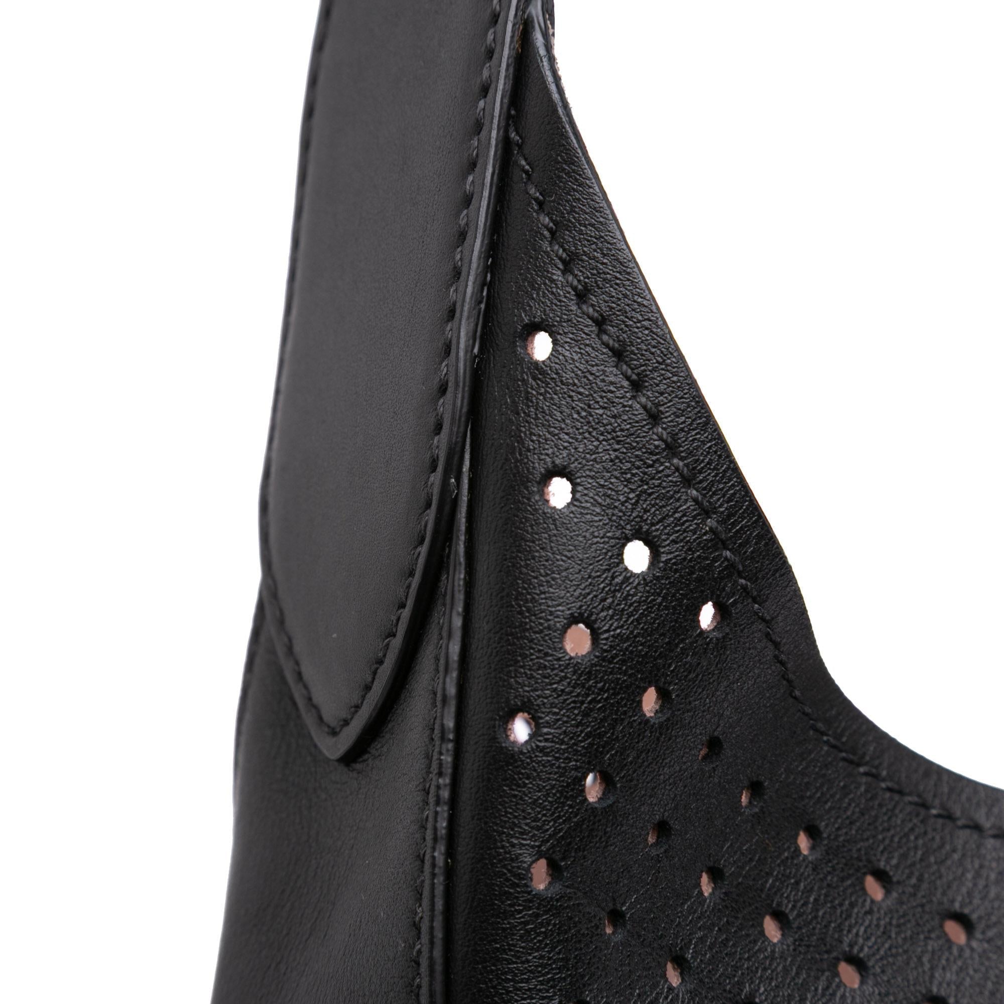 Prada City Fori Perforated Leather Hobo Bag