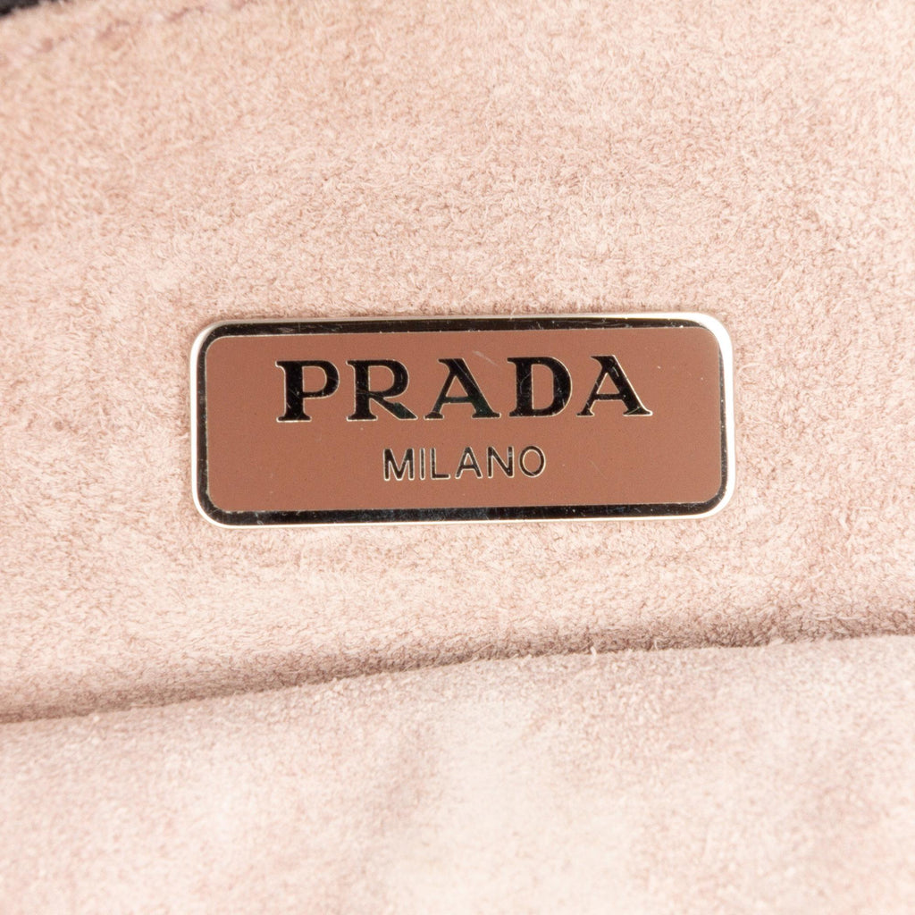 Prada City Fori Perforated Leather Hobo Bag