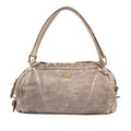 Prada Craquele Leather Shoulder Bag