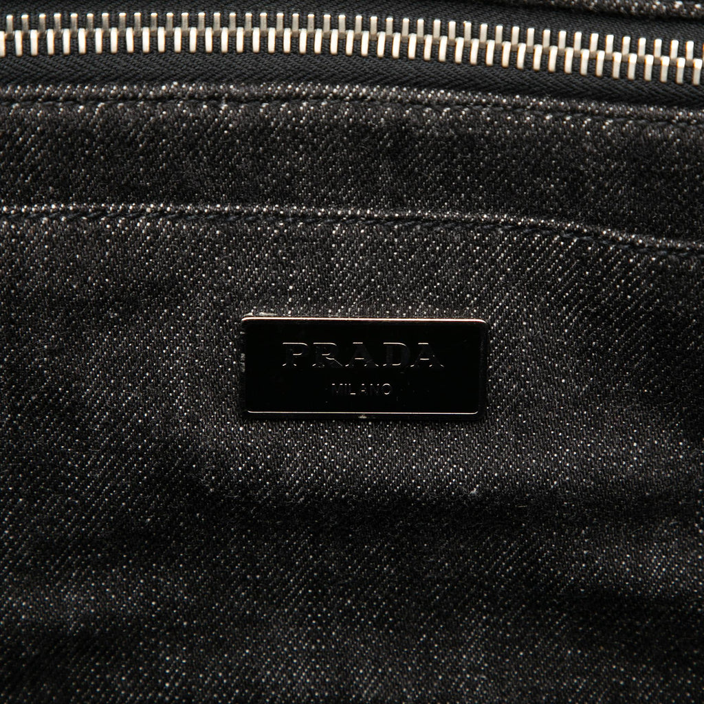 Prada Denim Canapa Bijoux Satchel