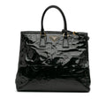 Prada Embossed Patent Satchel