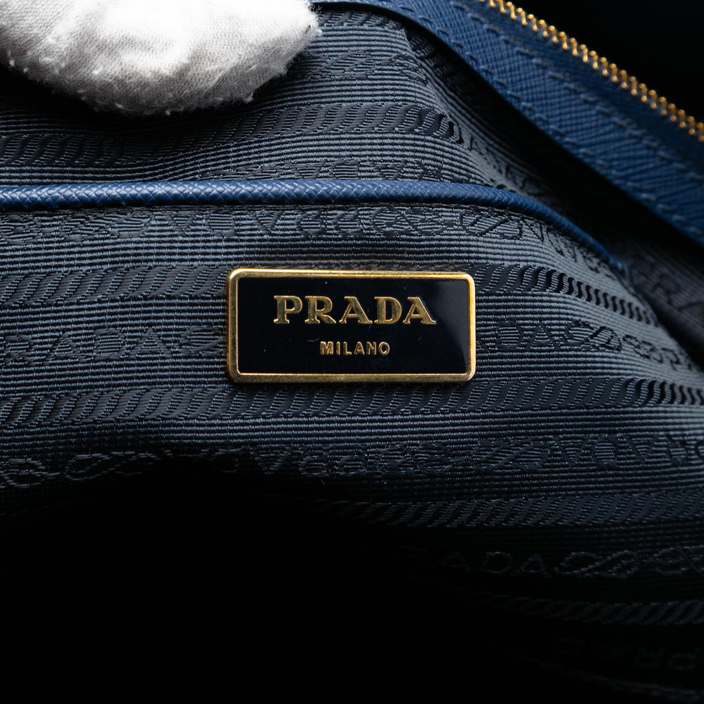 Prada Extra Large Saffiano Lux Galleria Double Zip Tote