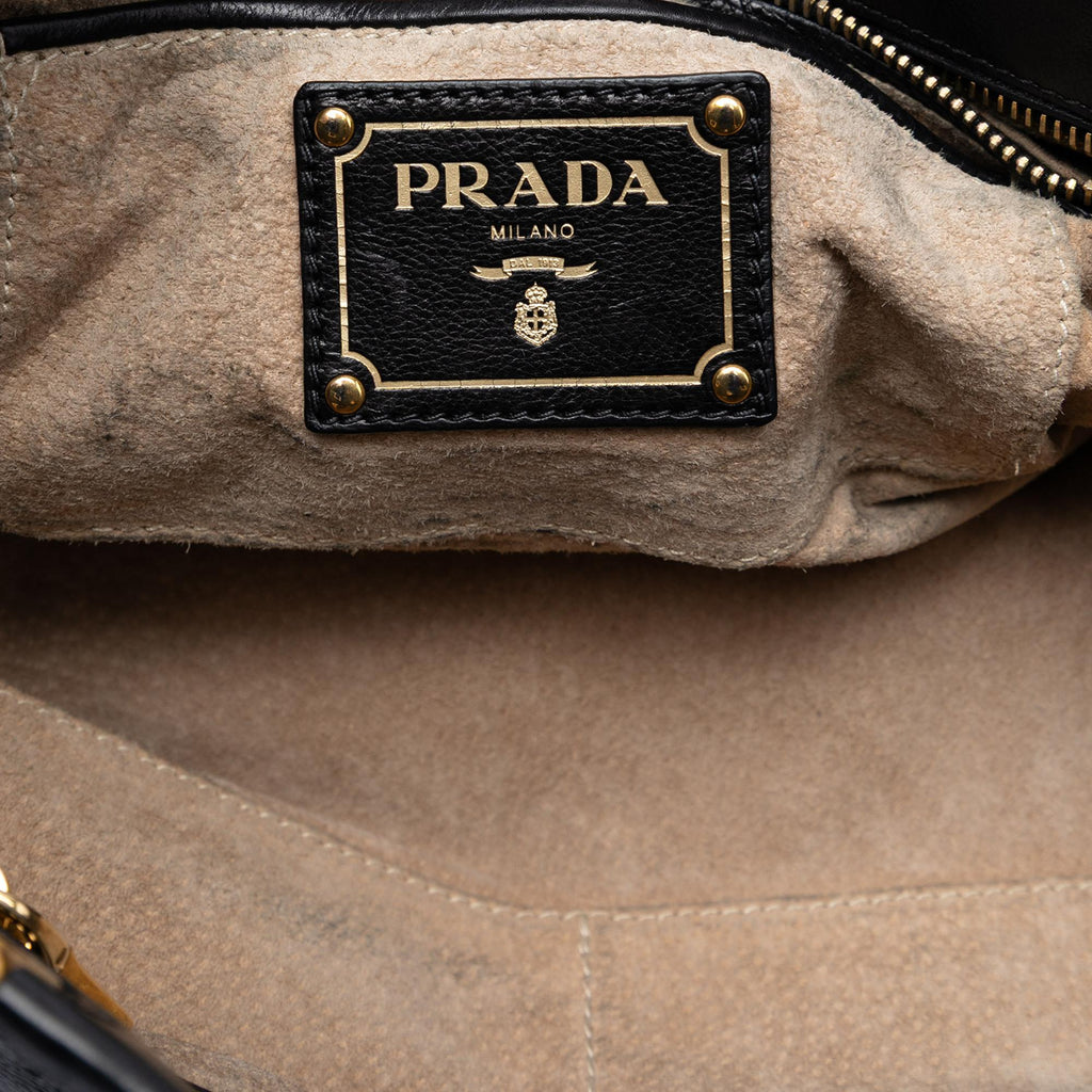 Prada Glace Calf Open Convertible Tote