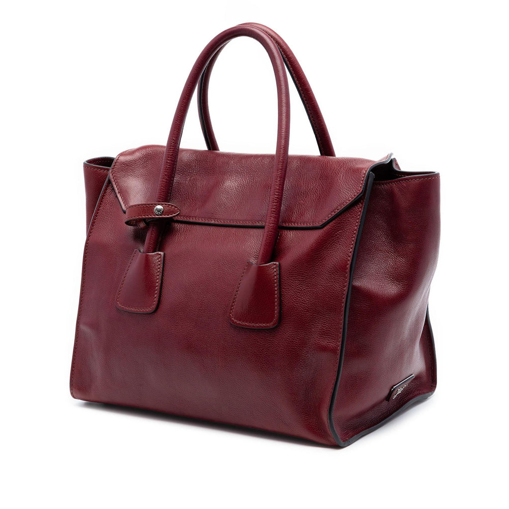 Prada Glace Calf Sound Lock Satchel