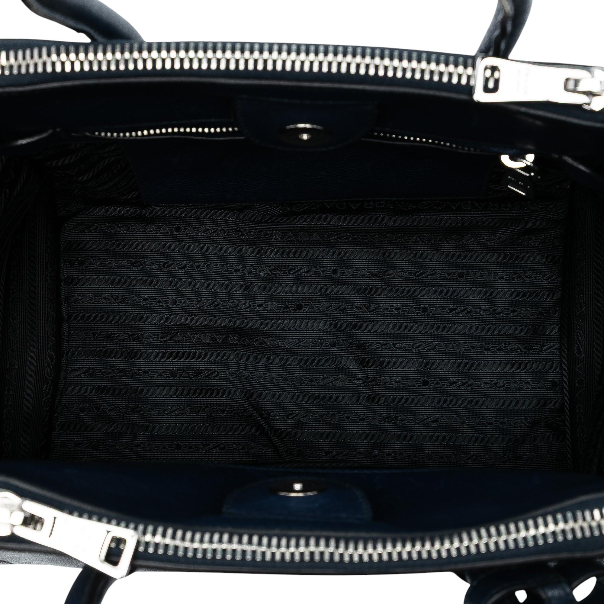Prada Glace Calf Twin Pocket Satchel