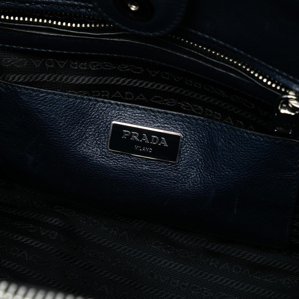 Prada Glace Calf Twin Pocket Satchel