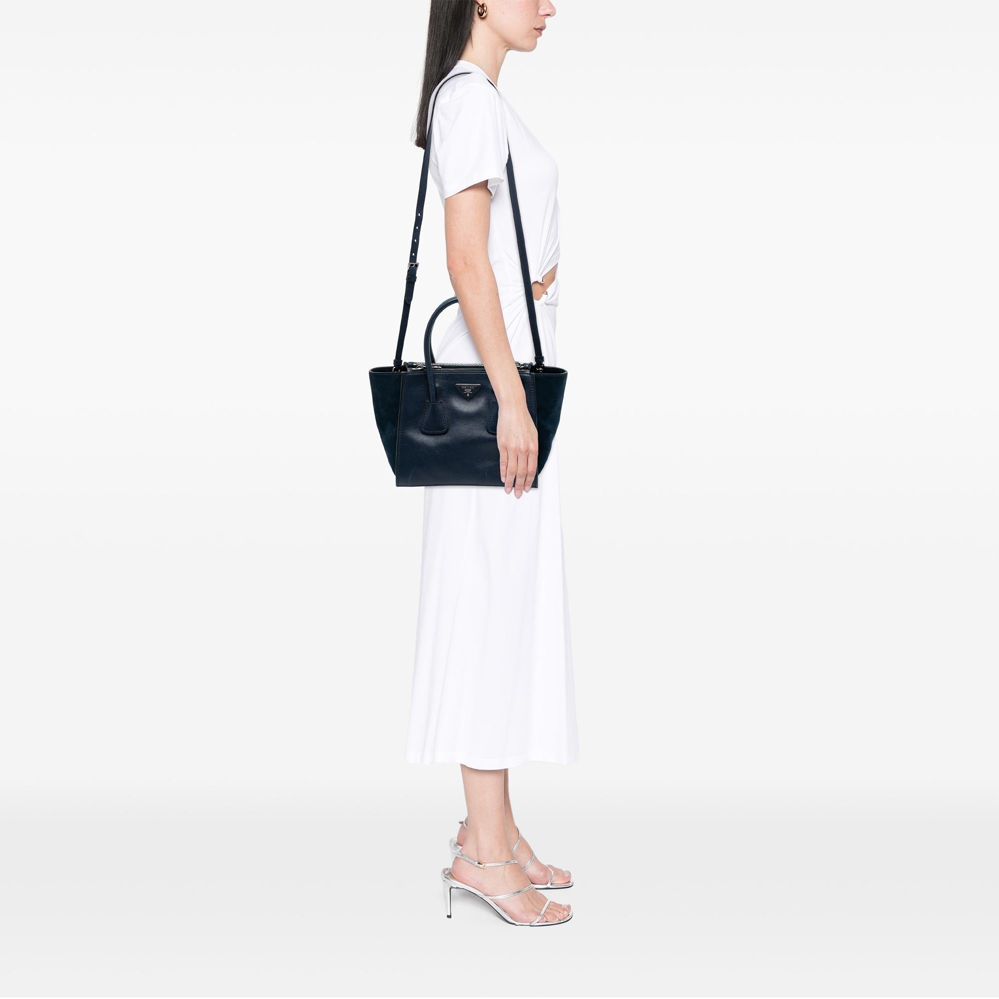 Prada Glace Calf Twin Pocket Satchel