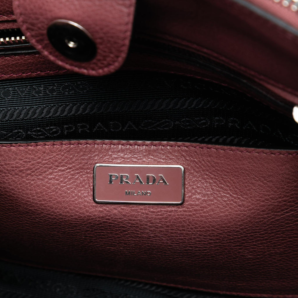 Prada Glace Calf Twin Pocket Satchel