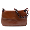 Prada Goatskin Madras Swing Chain Shoulder Bag