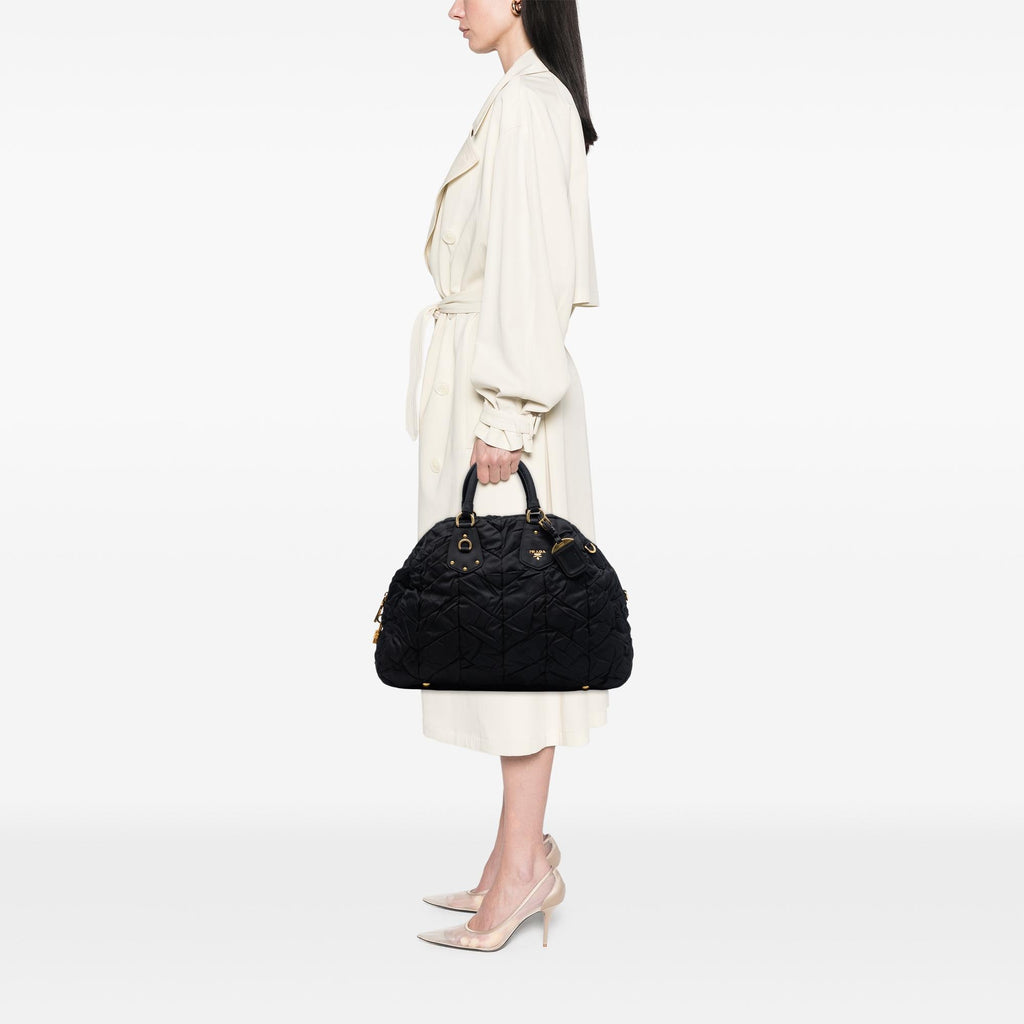 Prada Impuntu Tessuto Satchel