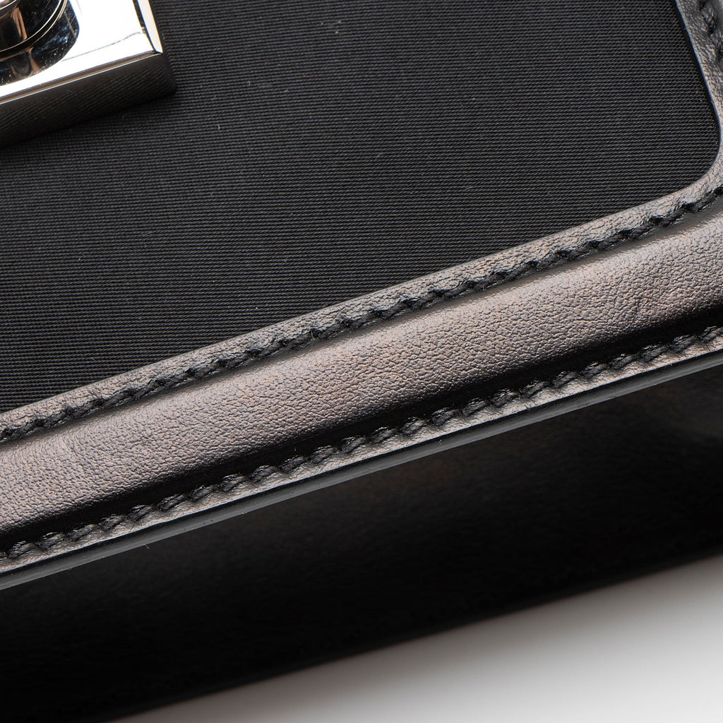 Prada Jacquard Logo Flap Lock Crossbody