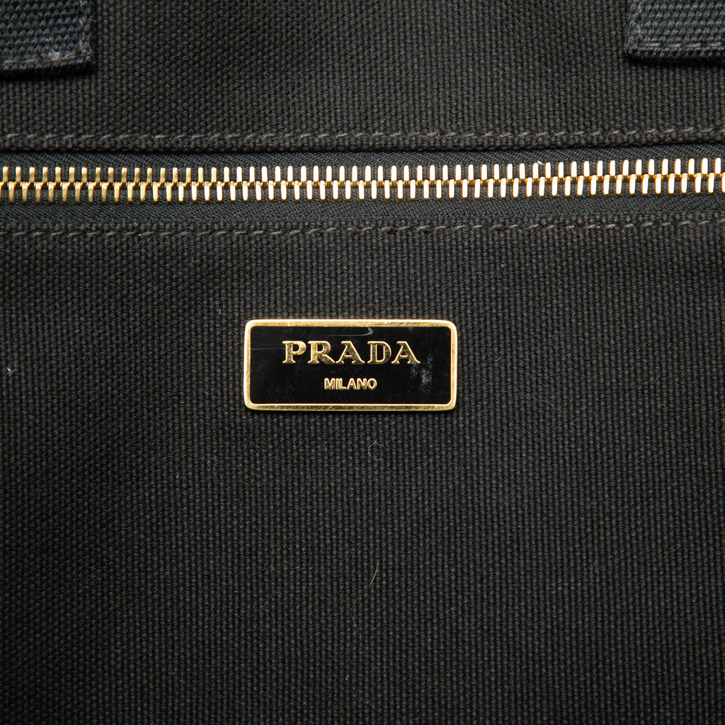 Prada Large Canvas Canapa Camouflage Stampata Tote