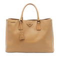 Prada Large Perforated Saffiano Lux Galleria Zip Tote