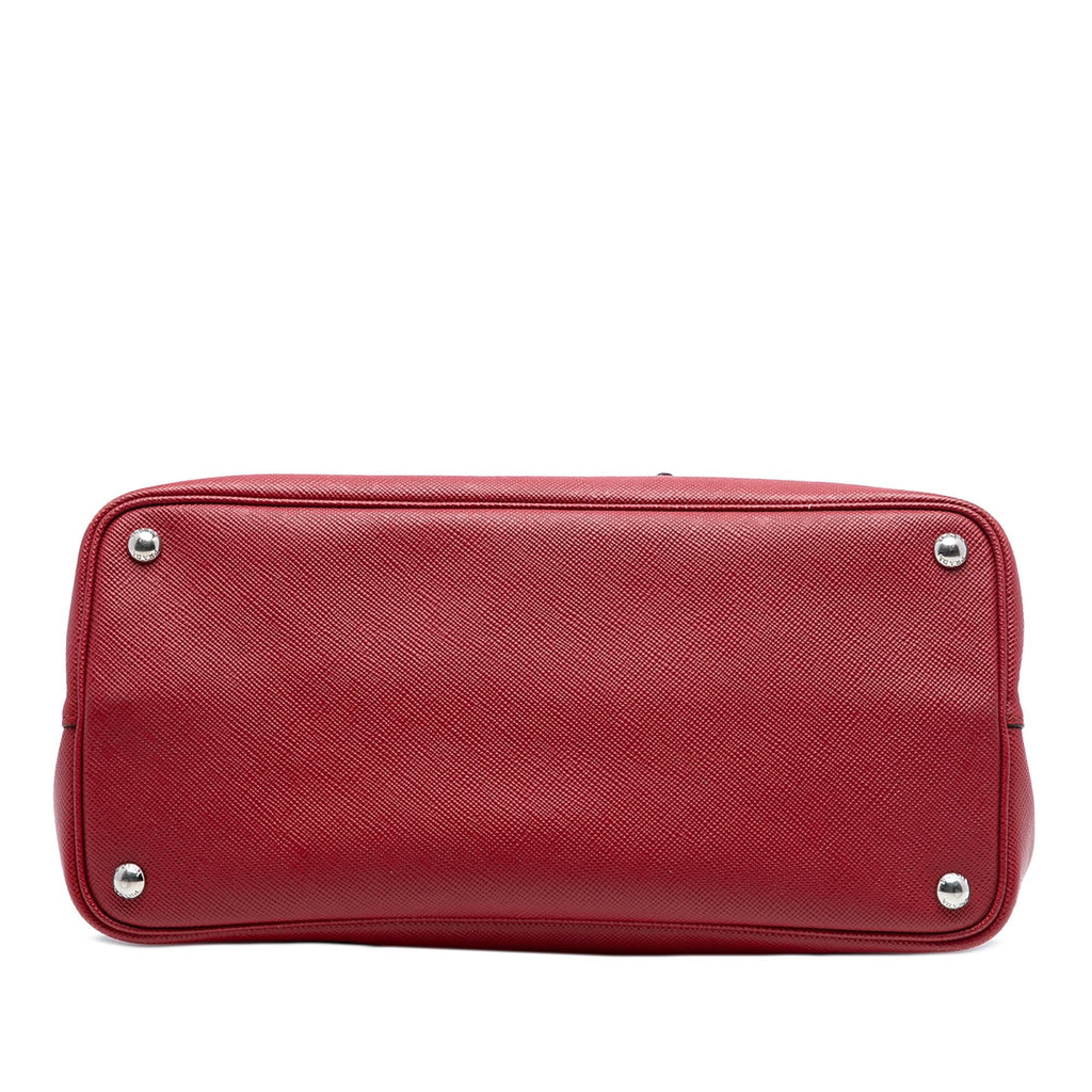 Prada Large Saffiano Cuir Double Satchel