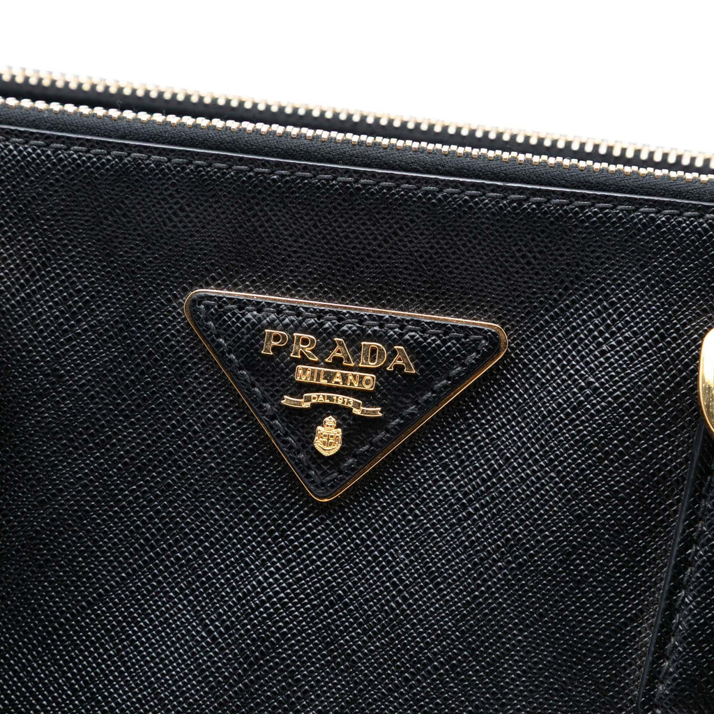 Prada Large Saffiano Lux Galleria Double Zip Satchel