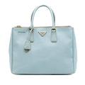 Prada Large Saffiano Lux Galleria Double Zip Satchel