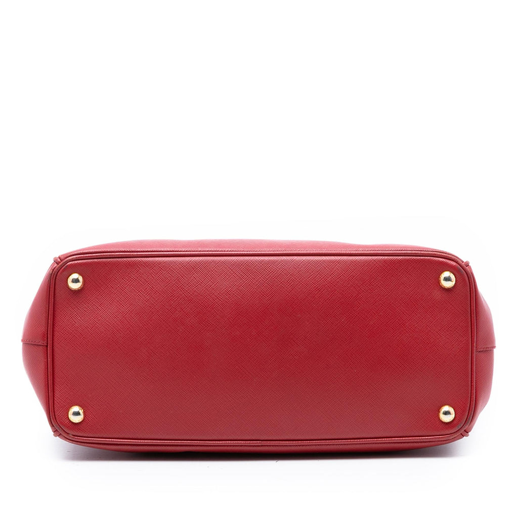 Prada Large Saffiano Lux Galleria Double Zip Satchel
