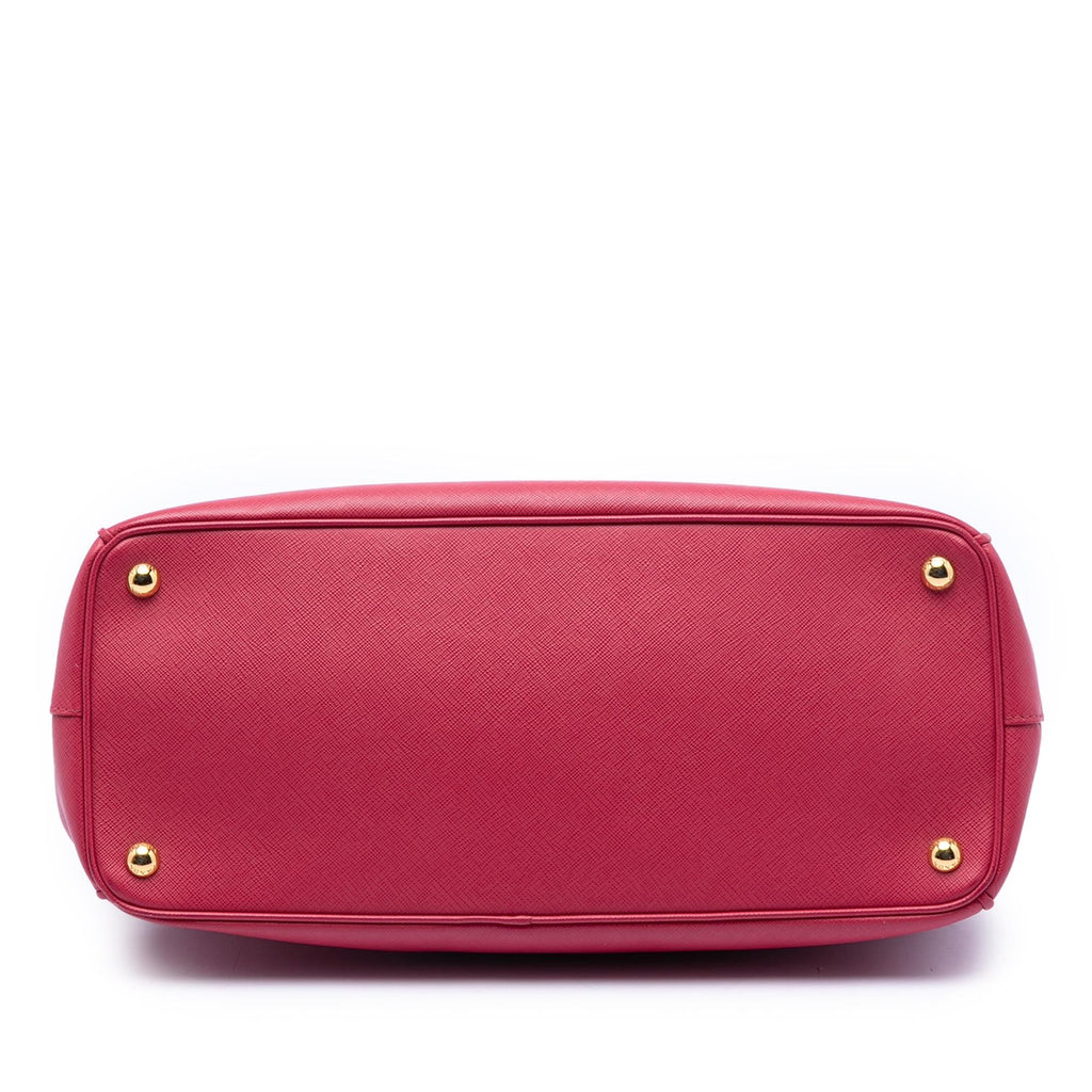 Prada Large Saffiano Lux Galleria Double Zip Satchel