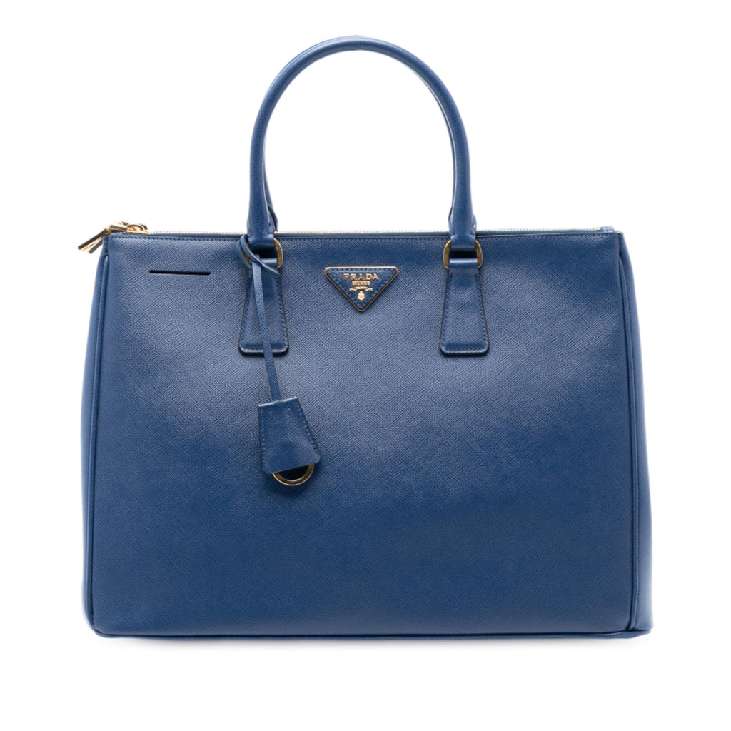 Prada Large Saffiano Lux Galleria Double Zip Tote