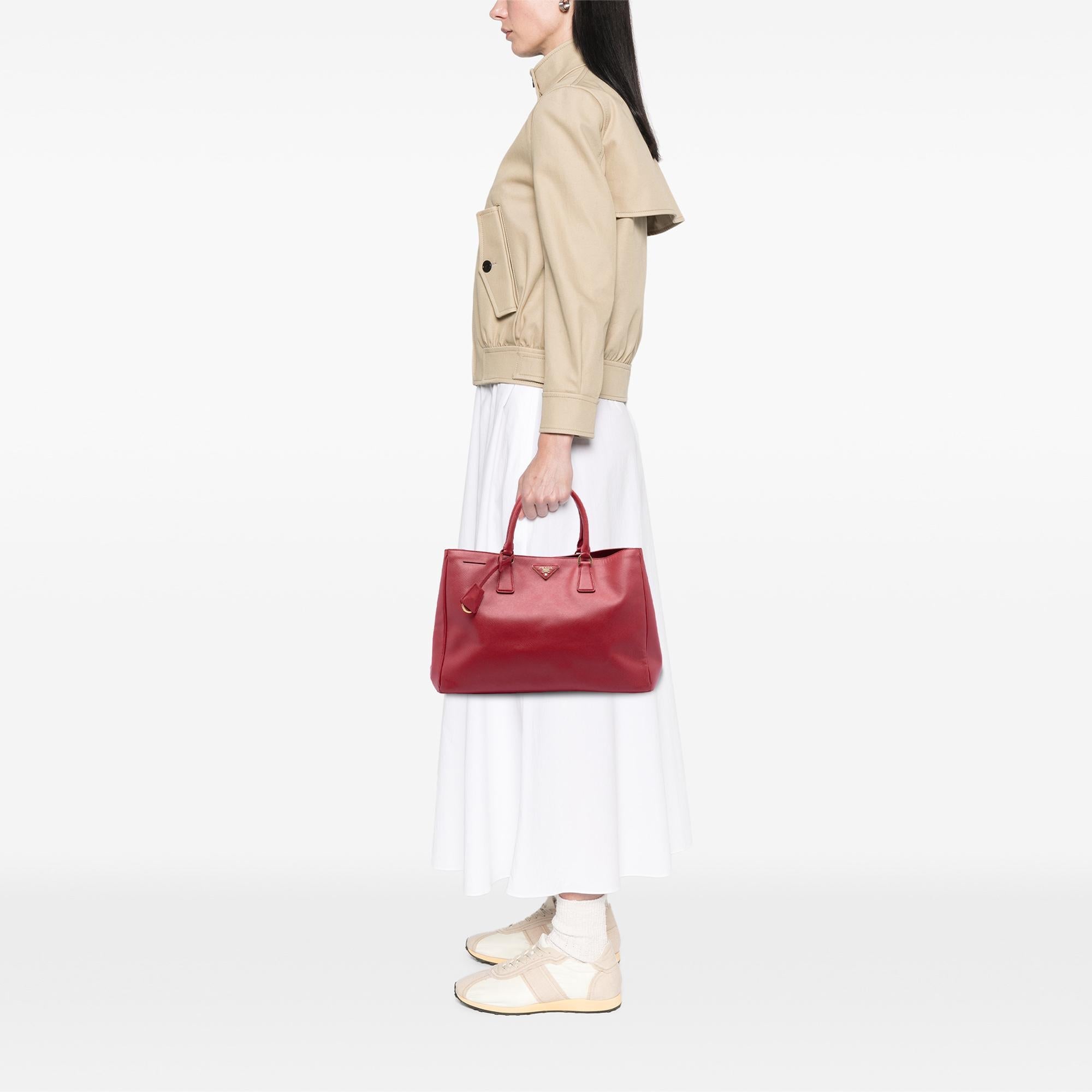 Prada Large Saffiano Lux Galleria Satchel