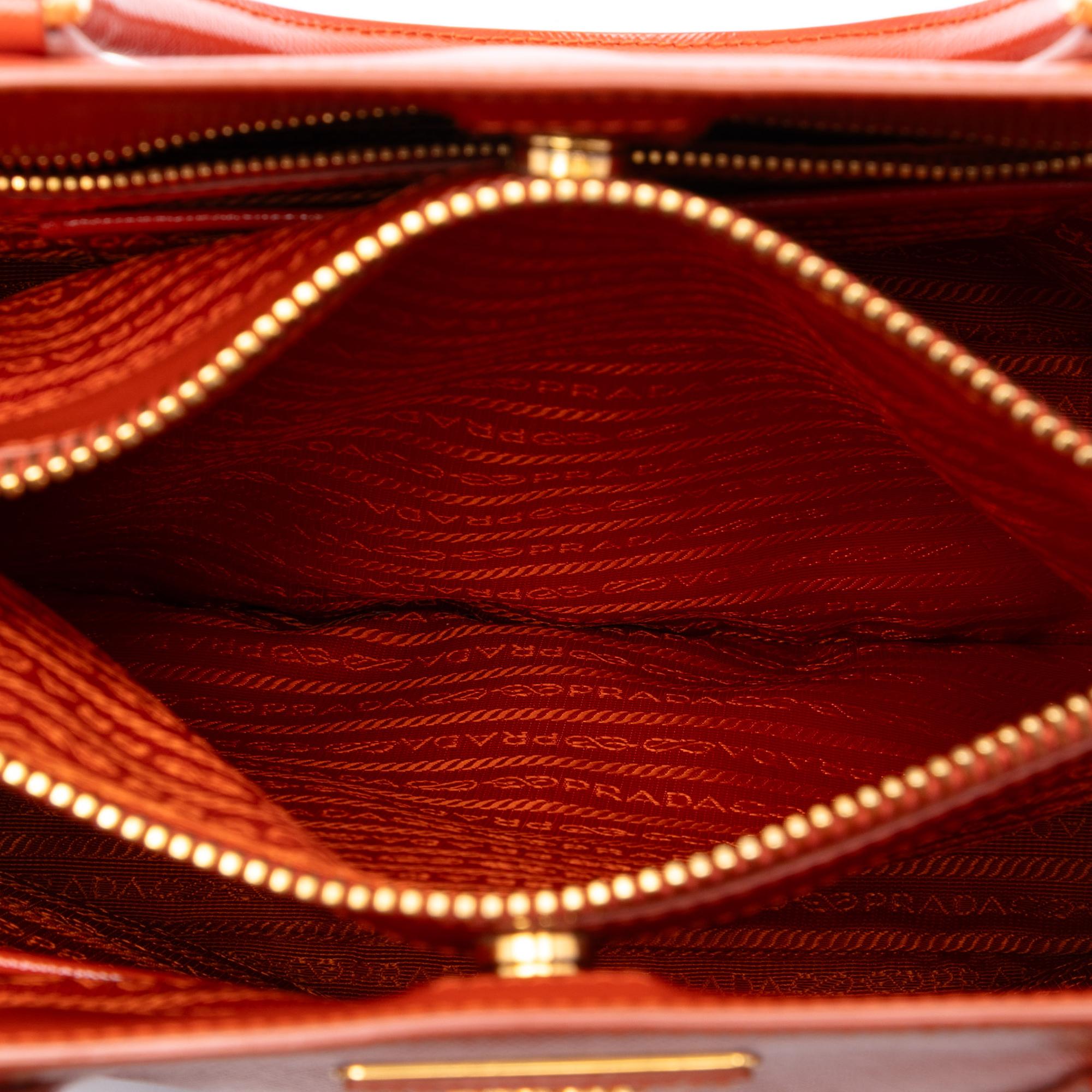 Prada Large Saffiano Vernice Galleria Satchel