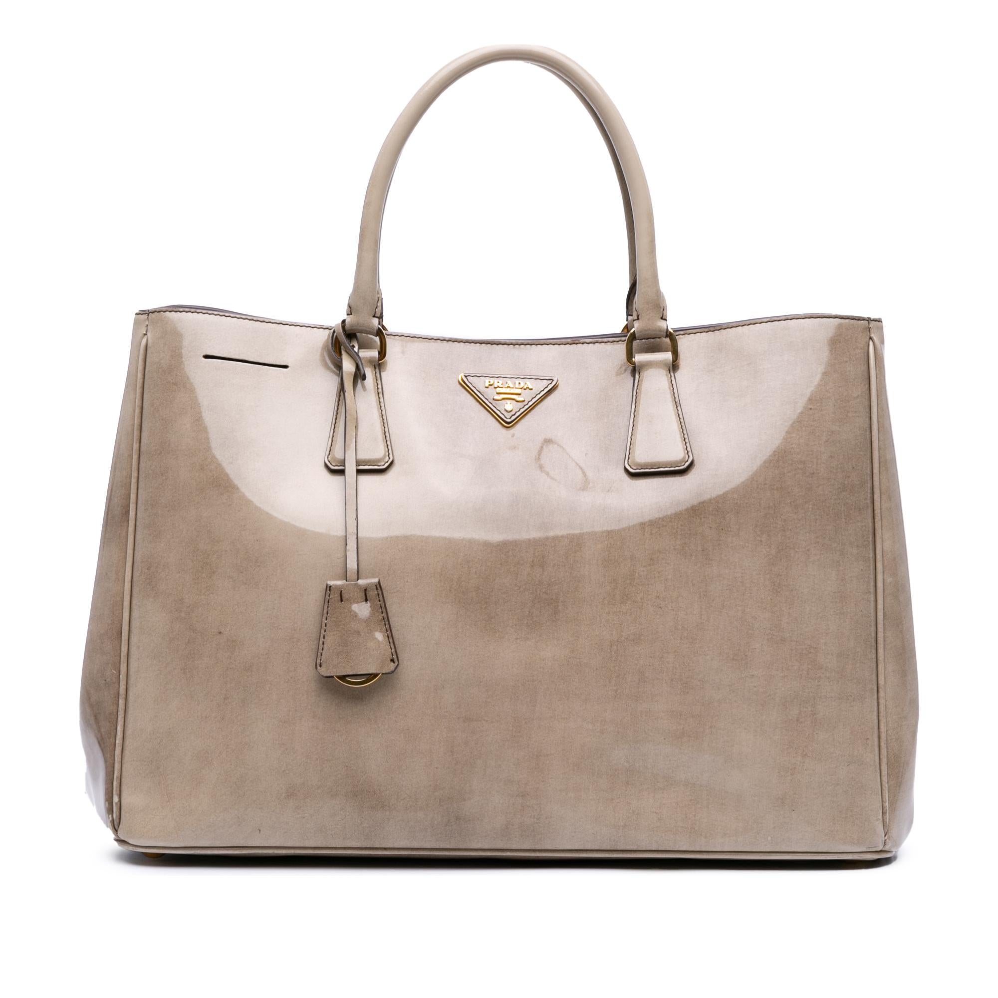 Prada Large Spazzolato Fume Galleria Tote