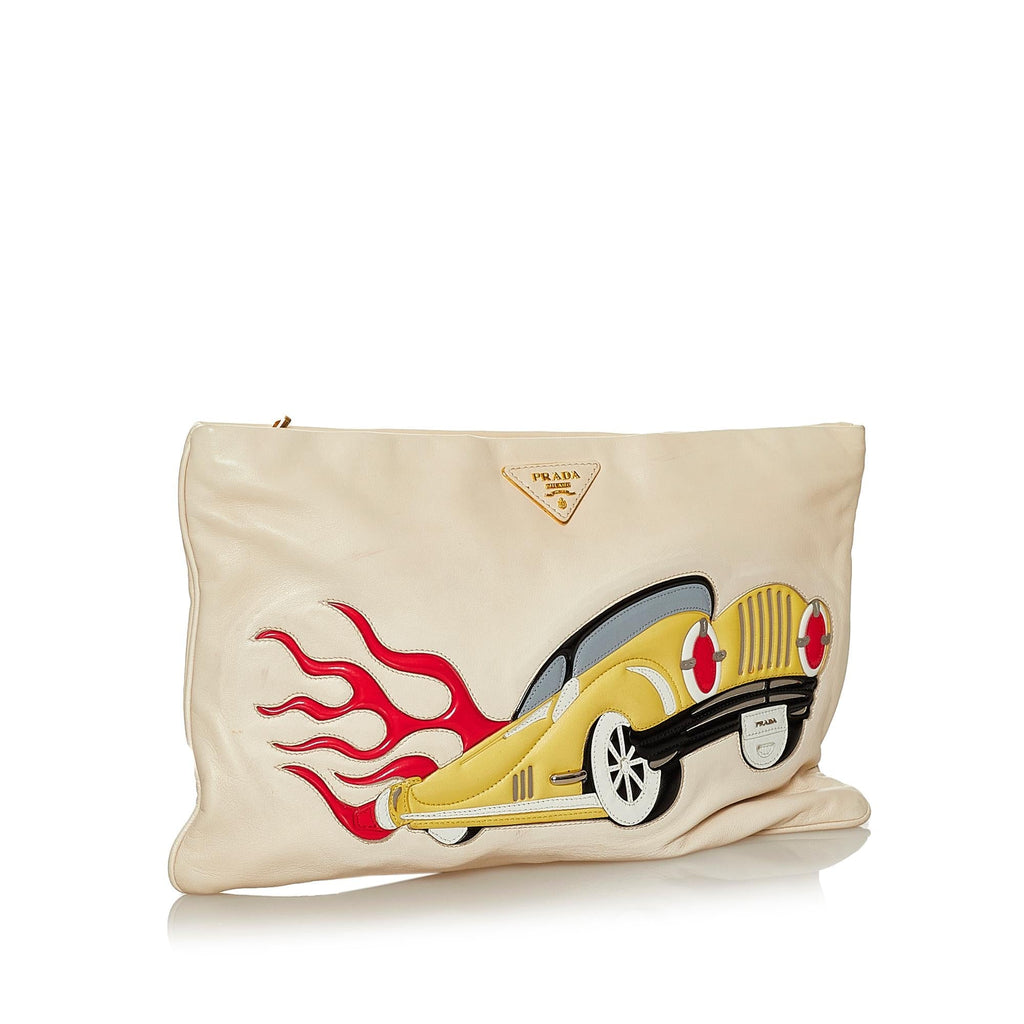 Prada Leather Clutch Bag (SHG-28778)