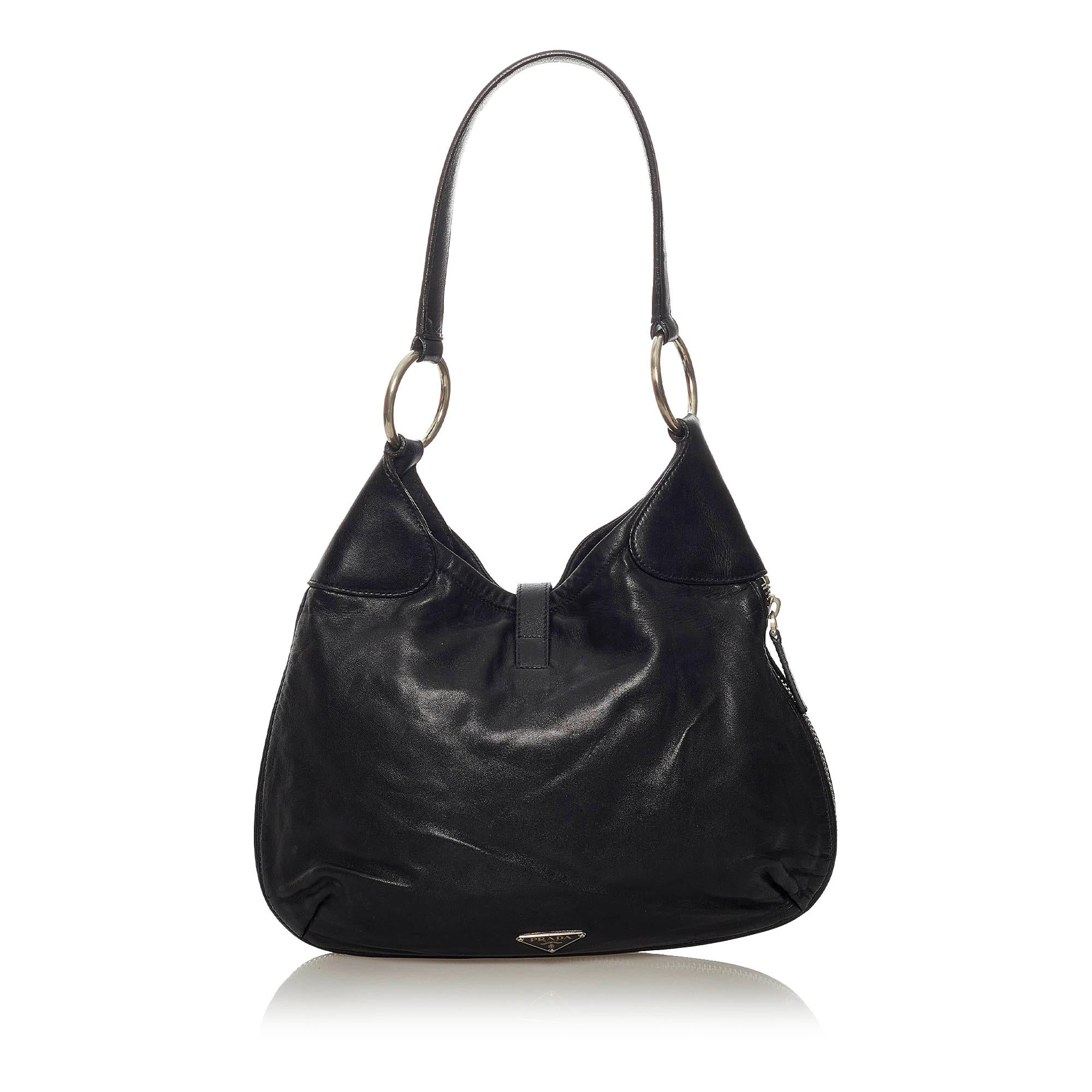 Prada Leather Shoulder Bag (SHG-29220)