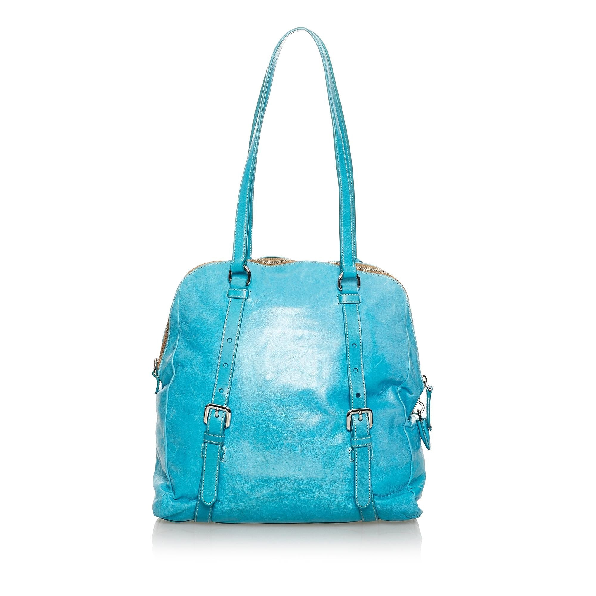 Prada Leather Tote Bag (SHG-36109)