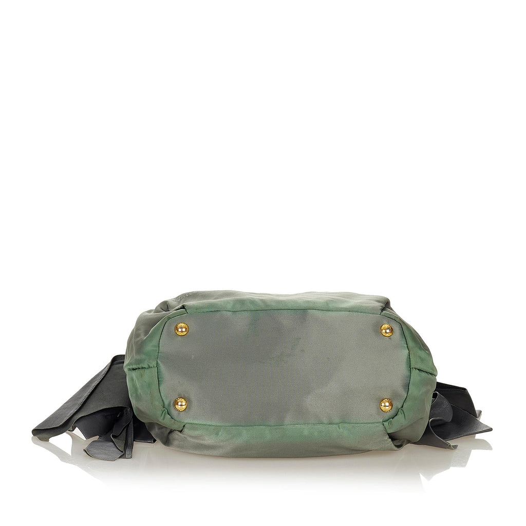 Prada Logo Tessuto Drawstring Tote Bag (SHG-26861)