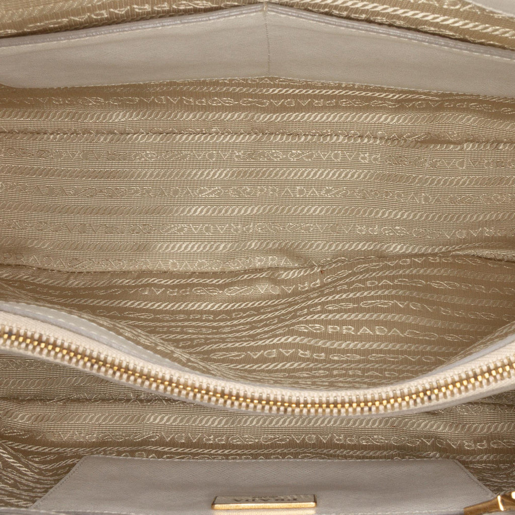 Prada Medium Bicolor Saffiano Lux Promenade Satchel