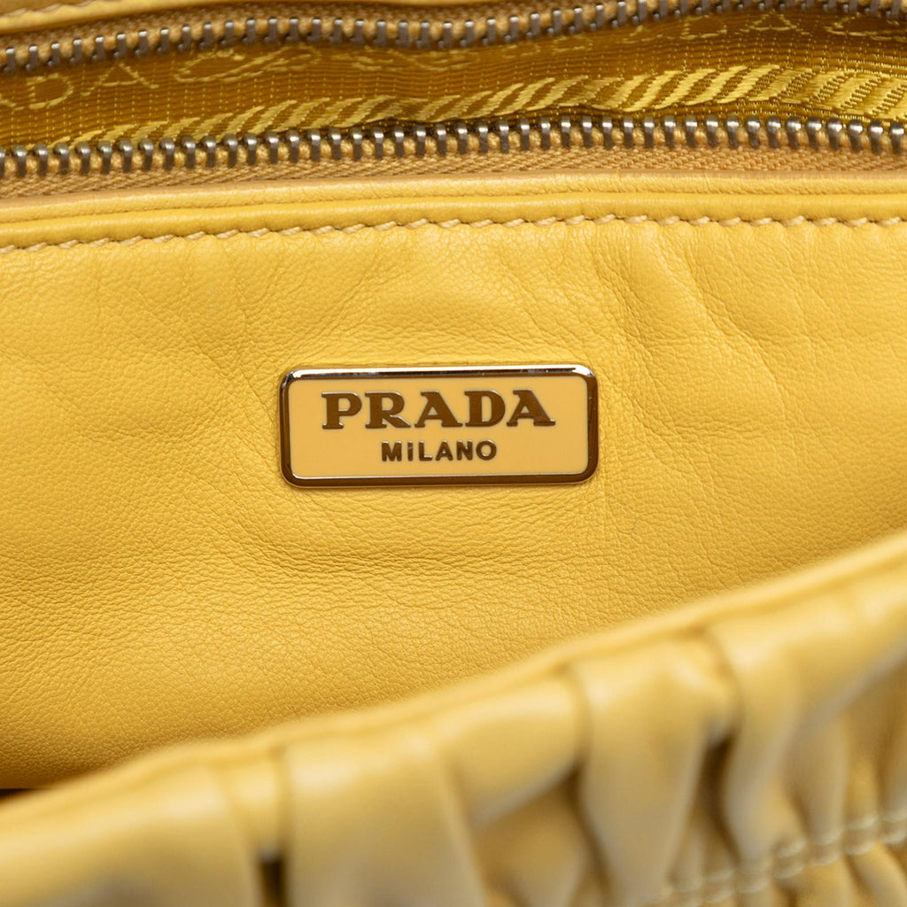 Prada Medium Nappa Gaufre Sound Chain Flap