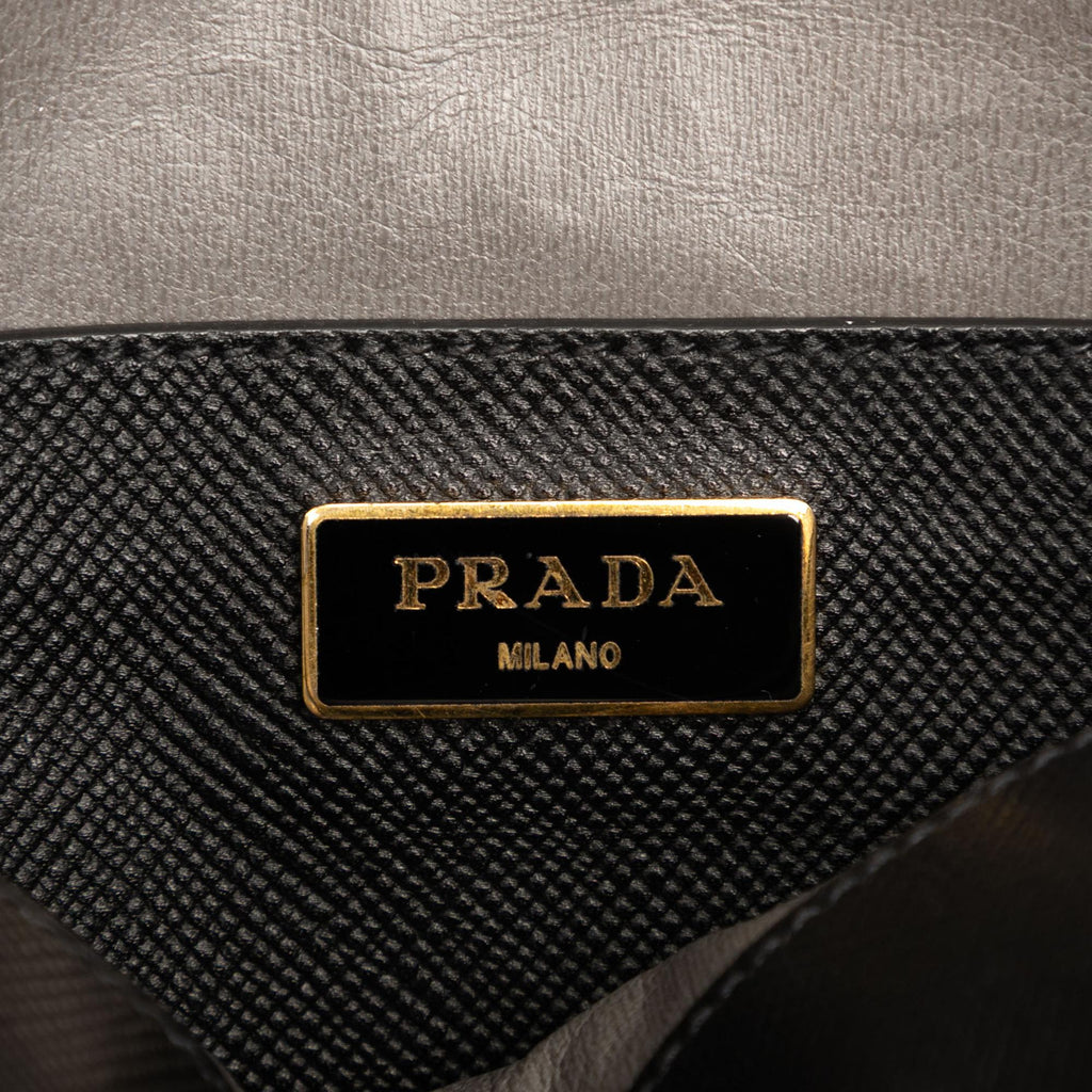 Prada Medium Saffiano Cuir Dome Satchel