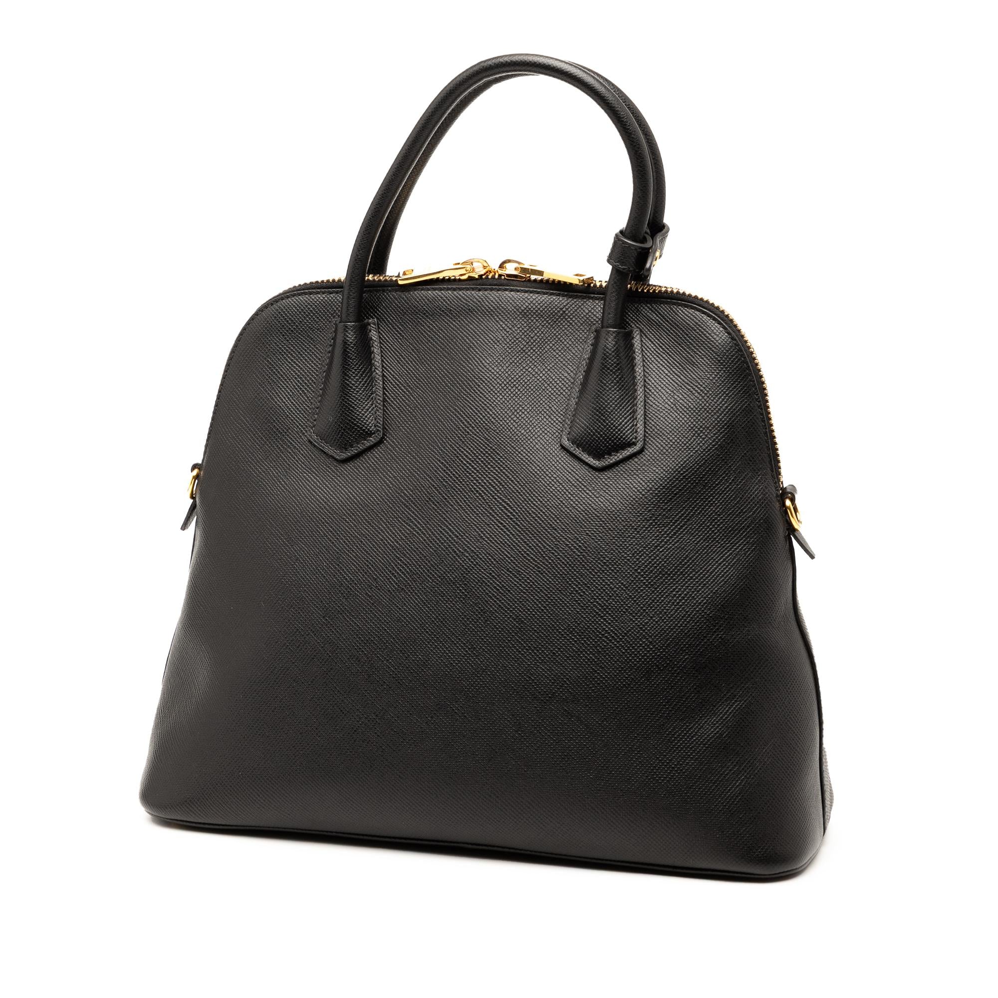 Prada Medium Saffiano Cuir Dome Satchel