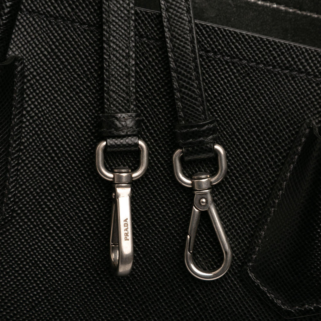 Prada Medium Saffiano Cuir Double Handle Satchel
