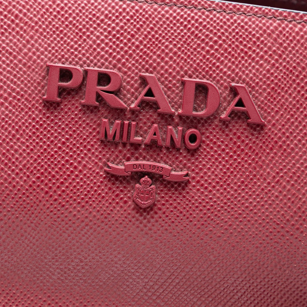 Prada Medium Saffiano Cuir Monochrome Top Handle Tote