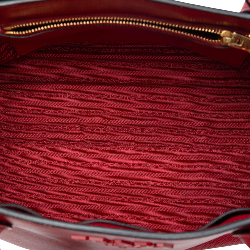 Prada Medium Saffiano Cuir Monochrome Top Handle Tote