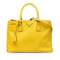 Prada Medium Saffiano Lux Galleria Double Zip Satchel