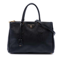 Prada Medium Saffiano Lux Galleria Double Zip Satchel