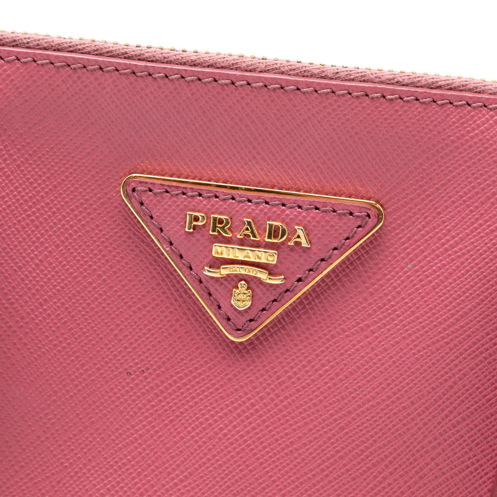 Prada Medium Saffiano Lux Galleria Double Zip Tote