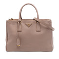 Prada Medium Saffiano Lux Galleria Double Zip Tote