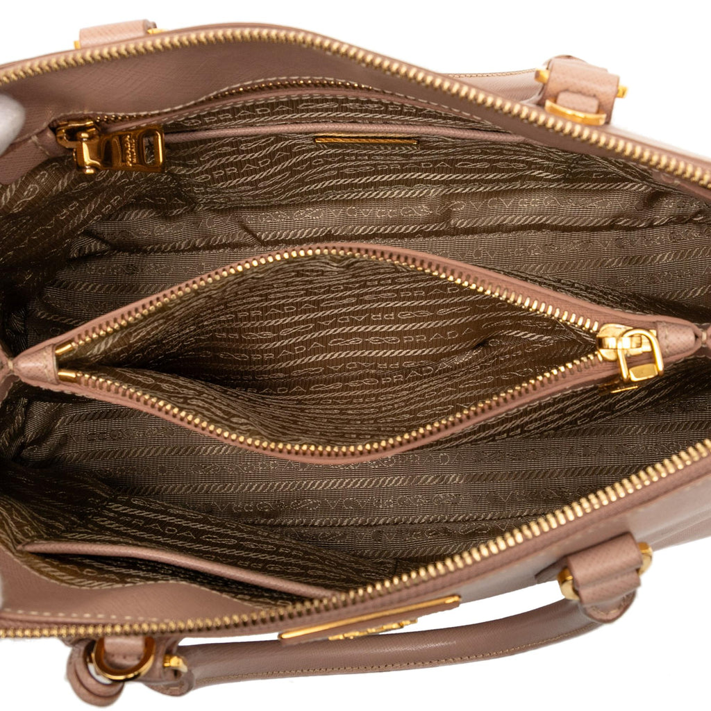 Prada Medium Saffiano Lux Promenade Satchel