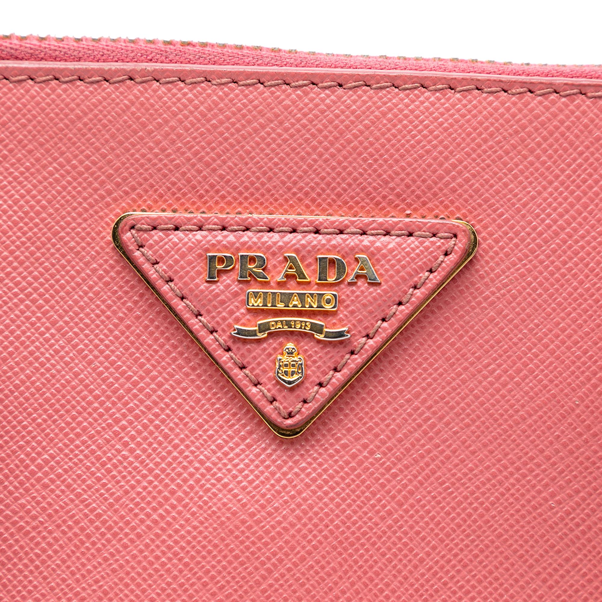 Prada Medium Saffiano Lux Promenade Satchel