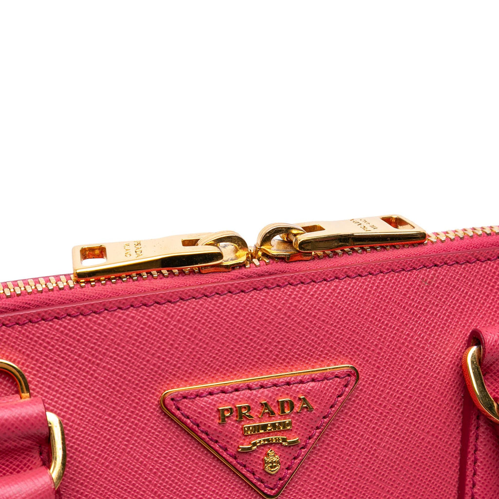 Prada Medium Saffiano Lux Promenade Satchel