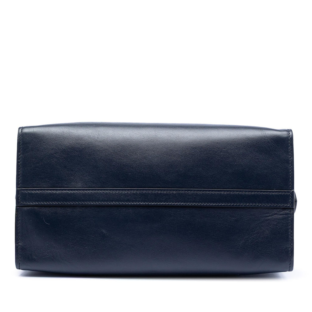 Prada Medium Saffiano Trimmed City Calf Greca Esplanade Satchel