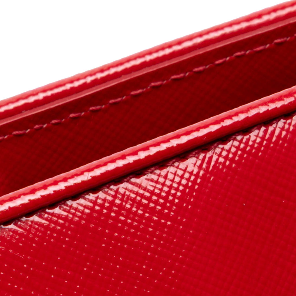 Prada Medium Saffiano Vernice Open Promenade Satchel